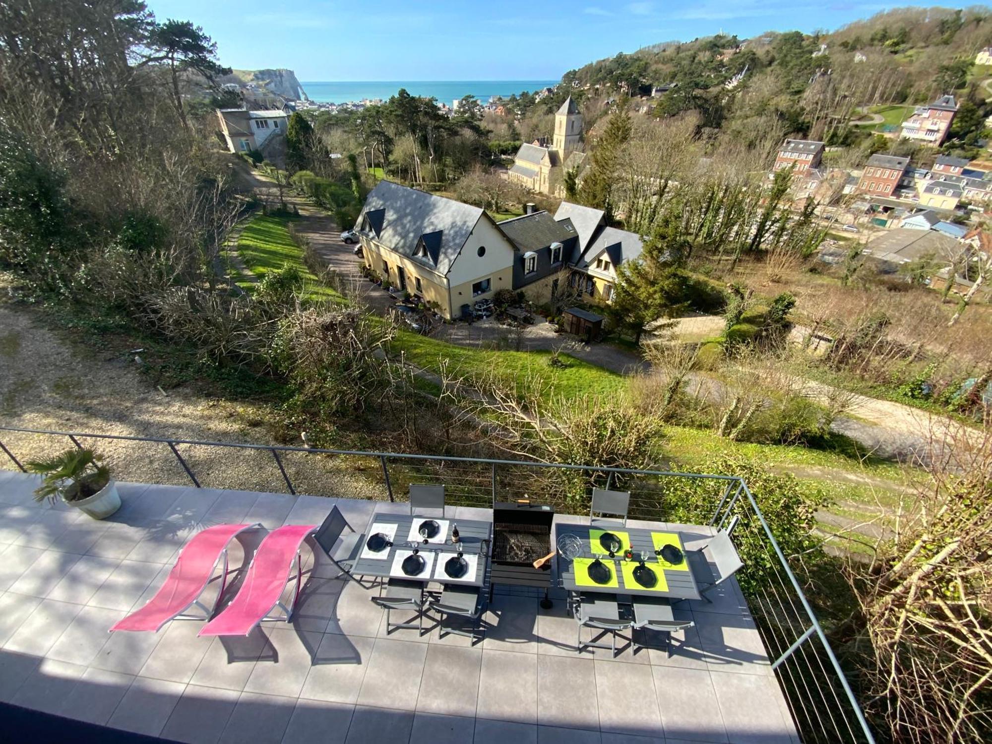 Villa Panorama, Vue Mer Et Falaises D Exception Etretat Exterior photo